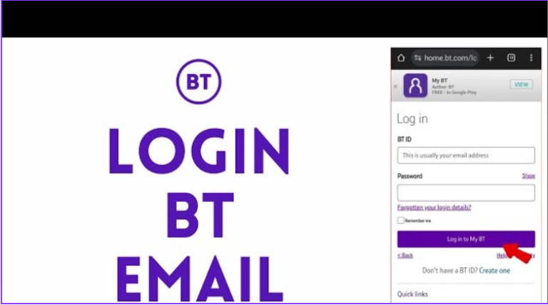 Login BT Email